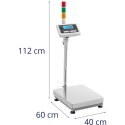 Waga platformowa magazynowa z kolumną sygnalizacyjną świetlną LCD 300kg / 0.005kg