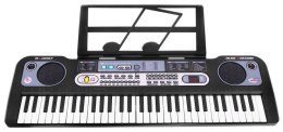 Keyboard dla dzieci 5+ Stojak na nuty Mikrofon + Nagrywanie Radio USB MP3