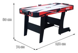 Cymbergaj dla dzieci + Stół do gry z MDF + Rodzinna gra Air Hockey czerwony