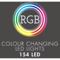 CHOINKA DEKORACYJNA 154LED RGB 150CM BLACK