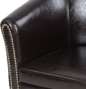 Fotel Chesterfield, 58 x 71 x 70 cm, brązowy