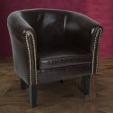 MIADOMODO Zestaw foteli Chesterfield, 58 x 71 x 70 cm, brąz