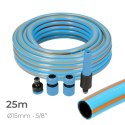 Wąż w zestawie z akcesoriami EDM 74108 PVC 5/8" 20 mm x 25 m Niebieski (25 m)