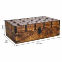 Kufer Alexandra House Living Brązowy Metal Drewno mango 20 x 12 x 38 cm Styl rzemieślniczy