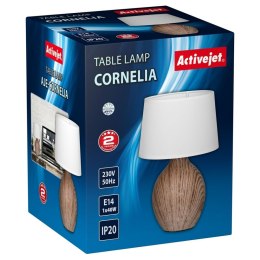 Lampa stołowa Activejet AJE-CORNELIA Czarny Drewno