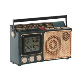 Stolné hodiny Home ESPRIT Złoty Ciemna zieleń Metal Radio 24 x 8 x 17 cm