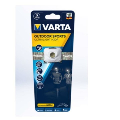 Latarka nagłowna LED Varta ULTRALIGHT H30R (100 Sztuk) (1 Sztuk)