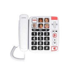 Telefon stacjonarny dla Seniorów Swiss Voice Xtra 1110 Biały