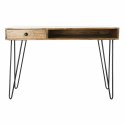 Biurko DKD Home Decor 115 x 55 x 76 cm Naturalny Czarny Metal