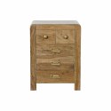 Stolik Nocny DKD Home Decor 45,5 x 40 x 60 cm Naturalny Złoty Drewno akacjowe