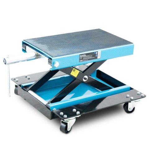 Podnośnik motocyklowy 12-37cm udźwig do 500kg wózek manewrowy do motocykla