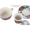 Dzbanek na herbatę Home ESPRIT Niebieski Biały Szkło Porcelana (2 Sztuk)