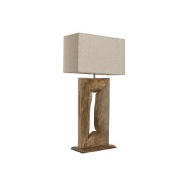 Lampa stołowa Home ESPRIT Beżowy Naturalny Drewno mango 50 W 220 V 40 x 20 x 75 cm