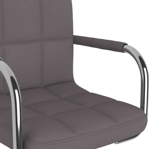 Obrotowe krzesło biurowe, kolor taupe, tapicerowane tkaniną