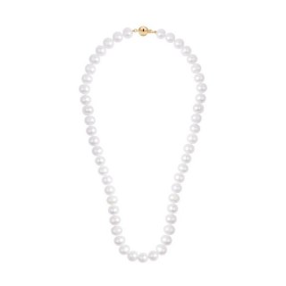 Złoty naszyjnik NZX6678 - Naturalne Perły hodowane słodkowodne