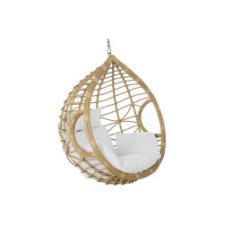 Fotel wiszący ogrodowy DKD Home Decor Biały Brązowy Jasnobrązowy Metal Aluminium rattan syntetyczny 105 x 70 x 105 cm