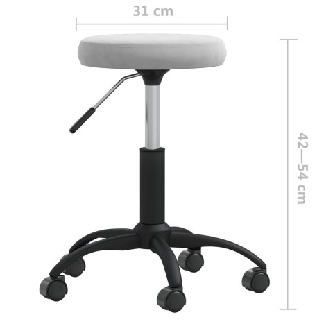 Krzesło stołowe, jasnoszare, obite aksamitem
