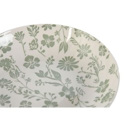 Zestaw Obiadowy Home ESPRIT Biały Kolor Zielony Porcelana Kwiecisty 27 x 27 x 2 cm 18 Części