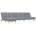 VidaXL Sofa rozkładana L, jasnoszara, 255x140x70 cm, tkanina