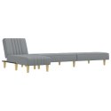 VidaXL Sofa rozkładana L, jasnoszara, 255x140x70 cm, tkanina