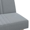 VidaXL Sofa rozkładana L, jasnoszara, 255x140x70 cm, tkanina