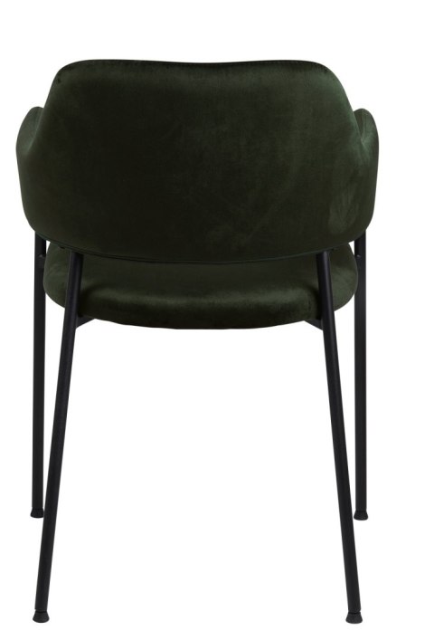 Krzesło Lima welurowe z podłokietnikami