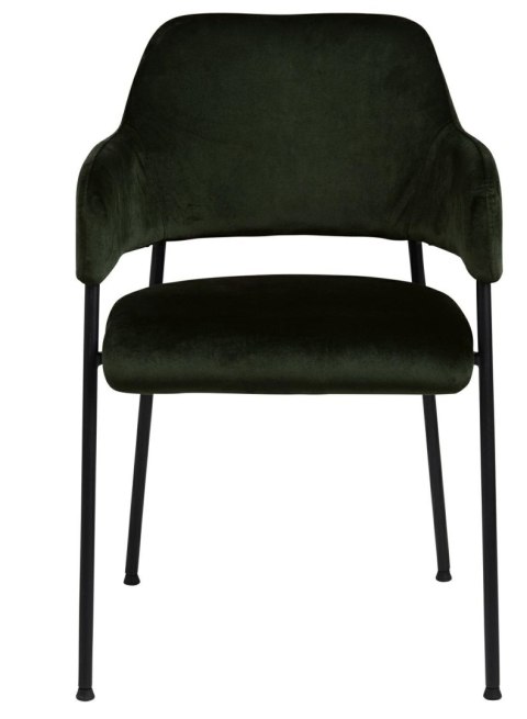 Krzesło Lima welurowe z podłokietnikami