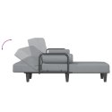 VidaXL Sofa rozkładana L, jasnoszara, 260x140x70 cm, tkanina