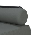 VidaXL Sofa rozkładana L, ciemnoszara, 260x140x70 cm, tkanina