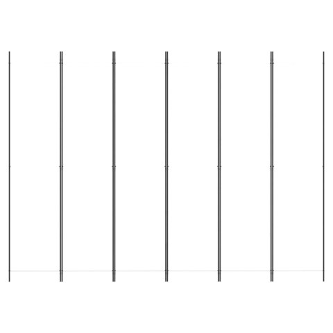 Parawan 6-panelowy, biały, 300x220 cm, tkanina