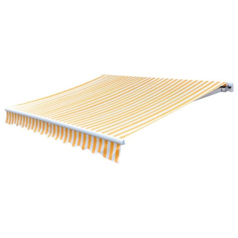 Tkanina do markizy, pomarańczowo-biała, 500 x 300 cm