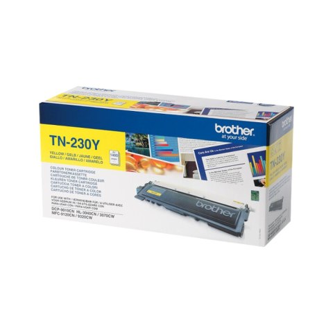 Toner Oryginalny Brother TN230Y Żółty Wielokolorowy