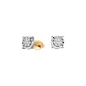 Gold earrings KZD6677 - Diamond