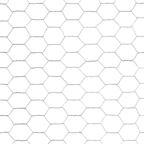 Ogrodzenie z siatki, stal galwanizowana, 25x1,5 m, srebrne