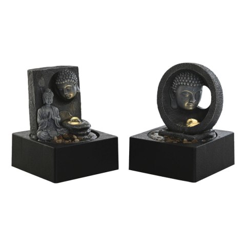 Fontanna Ogrodowa DKD Home Decor Budda Żywica 18 x 18 x 24 cm Orientalny (2 Sztuk)