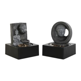 Fontanna Ogrodowa DKD Home Decor Budda Żywica 18 x 18 x 24 cm Orientalny (2 Sztuk)