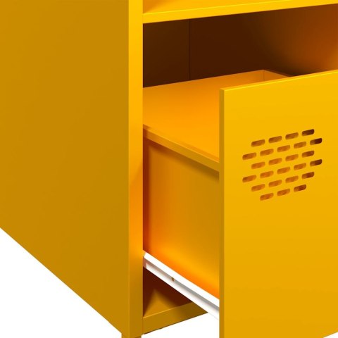 Szafka, musztardowa, 35x39x103,5 cm, stal