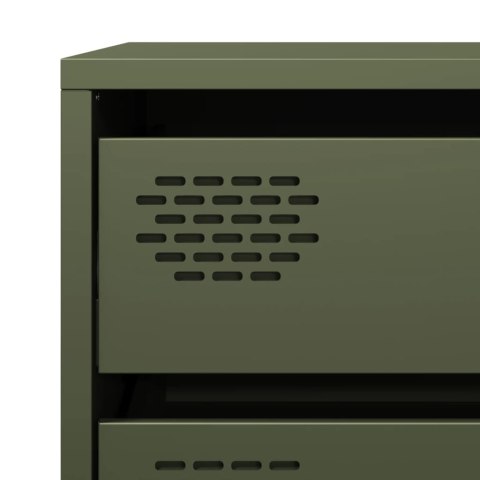 Szafka, oliwkowa, 68x39x58,5 cm, stal walcowana na zimno