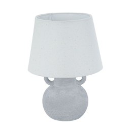 Lampa stołowa Versa Szary Płótno Ceramika 20 x 28 cm