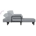 VidaXL Sofa rozkładana L, jasnoszara, 260x140x70 cm, tkanina