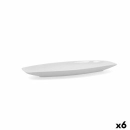 Półmisek Kuchenny Quid Gastro 30 x 13 x 2,5 cm Ceramika Biały 6 Sztuk (Pack 6x)