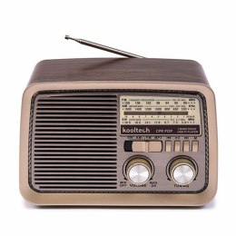 Przenośne Radio Bluetooth Kooltech CPR POP Vintage Brązowy