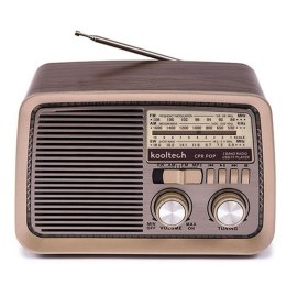 Przenośne Radio Bluetooth Kooltech CPR POP Vintage Brązowy