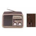 Przenośne Radio Bluetooth Kooltech CPR POP Vintage Brązowy