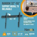 Uchwyt na TV Nanook Tilting 32" 55"