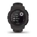 Smartwatch GARMIN Instinct 2 Solar Ciemny szary 0,79" Czarny Grafit