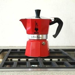 Włoska Kafeterka Bialetti Moka Czerwony Aluminium 3 Šálky