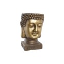 Doniczka DKD Home Decor Włókno szklane Złoty Budda Orientalny (25 x 25 x 36 cm)