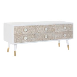 MebleTV DKD Home Decor 119 x 42 x 50 cm Jodła Złoty Biały Jasnobrązowy