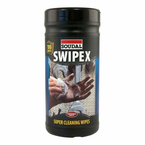 Pakiet sterylnych chusteczek czyszczących Soudal Swipex XXL 113551 (100 Sztuk)